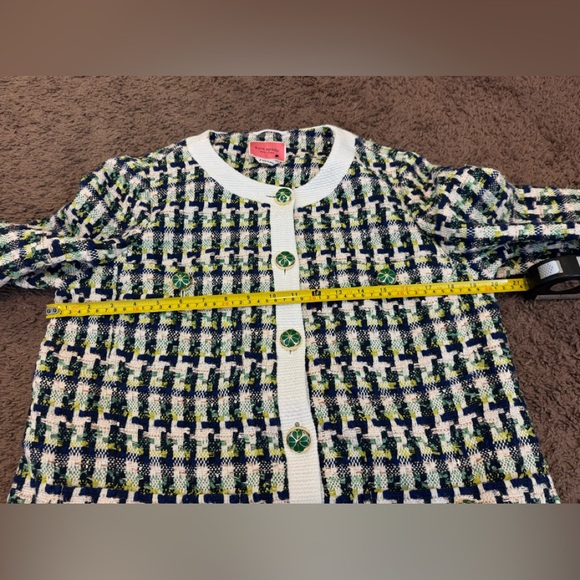 Kate Spade New York Pop Tweed Topper Blazer Jacket Skirt Set Outfit Size 8 $682 - Picture 9 of 13